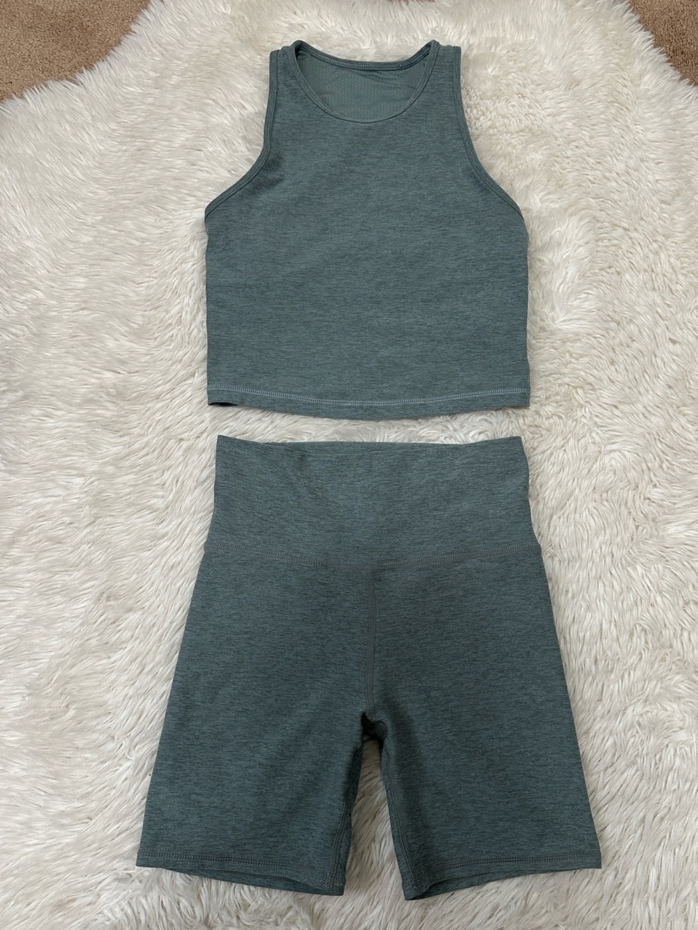 Vuori Tank & High-Rise Bike Shorts matching Set